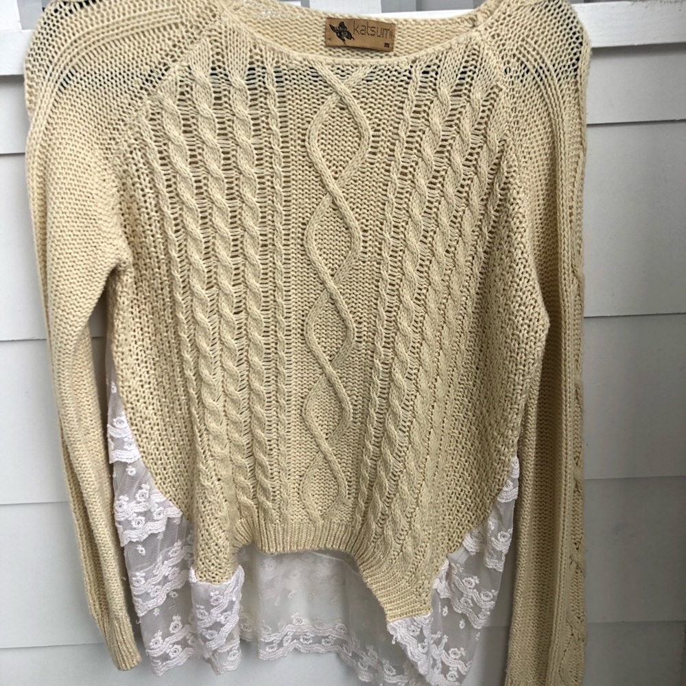 beige sweater
